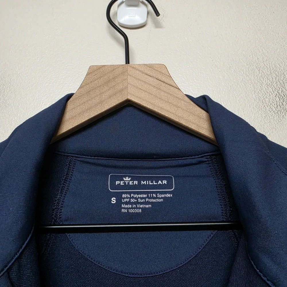 Peter Millar Jacket Navy Blue Full Zip Women's Small Athleisure Golf Pickleball - Picture 3 of 6